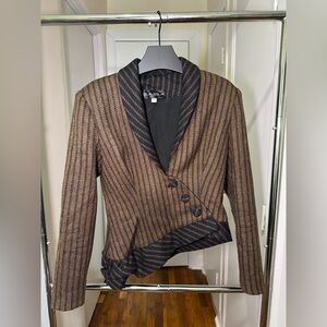 Vintage Wool Asymmetrical Blazer